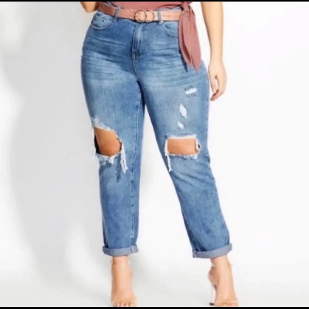 NWT, City Chic boyfriend jeans - size 16